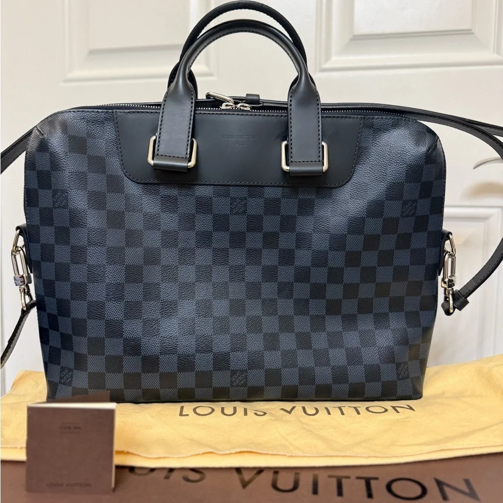 ✨ Louis Vuitton Damier Cobalt PDV PM Briefcase Full Set ✨